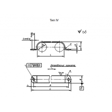 Скоба облегчённая стальная тип 4 Ст35 4 мм ГОСТ 17678-80